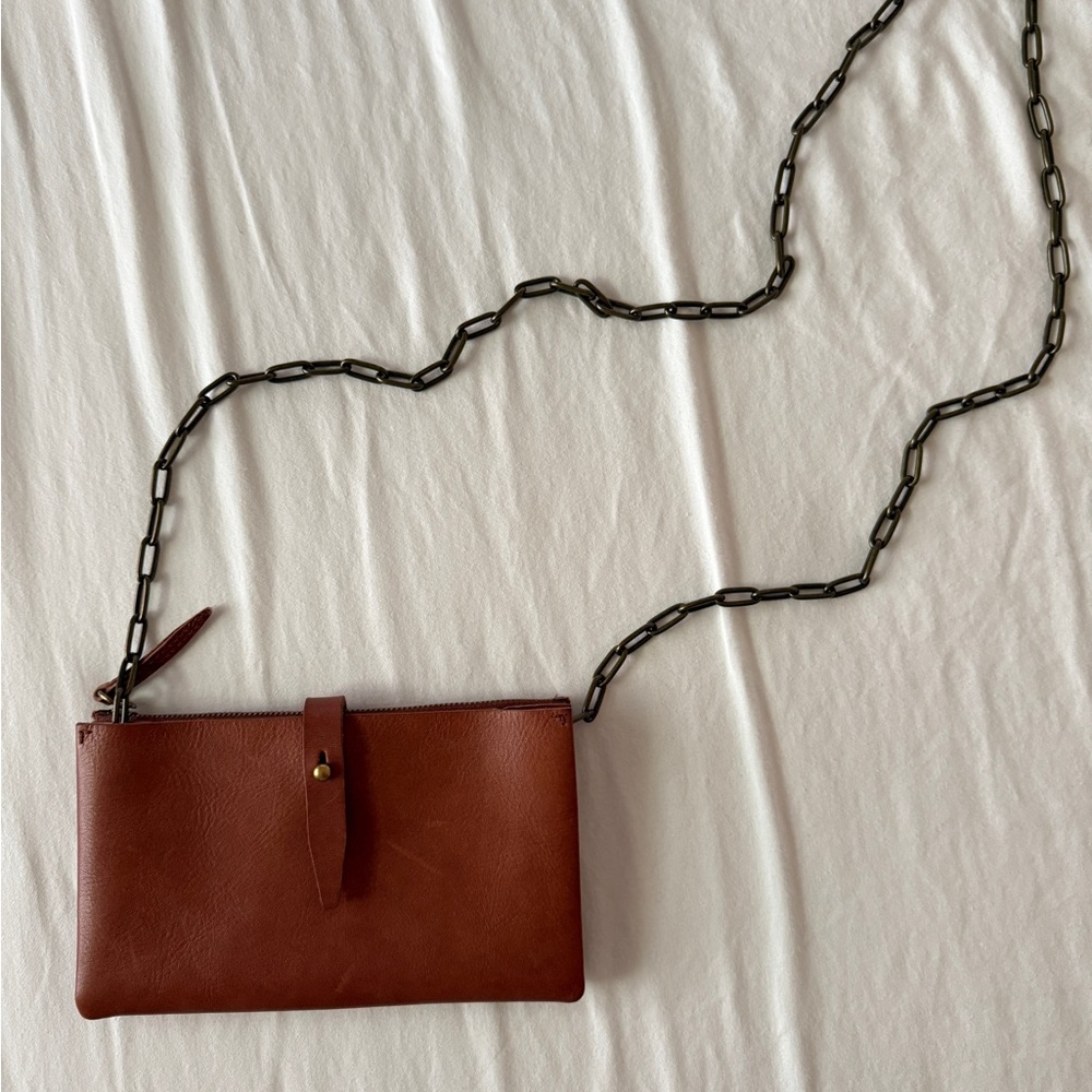 Madewell Leather Transport Accordion Crossbody Purse
